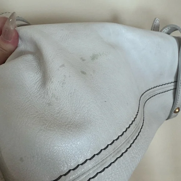 Miu Miu white leather tote bag ribbon - Picture 6 of 8